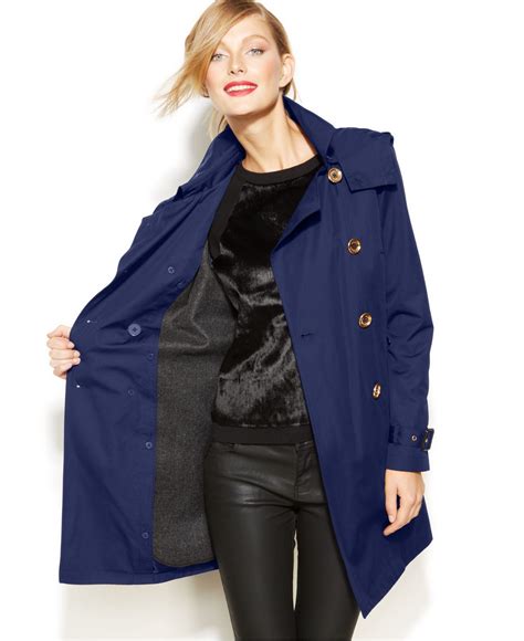 michael michael kors petite short trench coat 